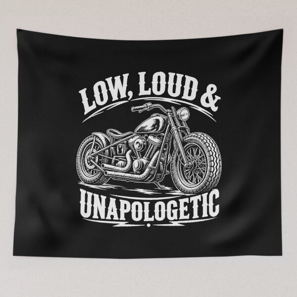 Item preview, Low, Loud & Unapologetic Bobber Motorcycle designed and sold by JesterKrewArt.
