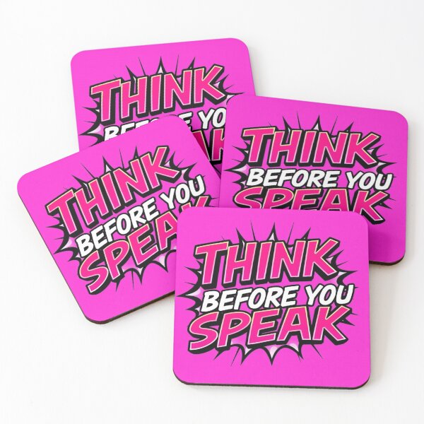 Item preview, Think Before You Speak designed and sold by HappyPrintCo.