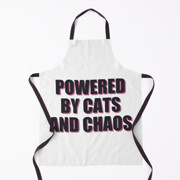 Item preview, Powered By Cats And Chaos — Funny Cat Mom Quote designed and sold by Kioraglow.