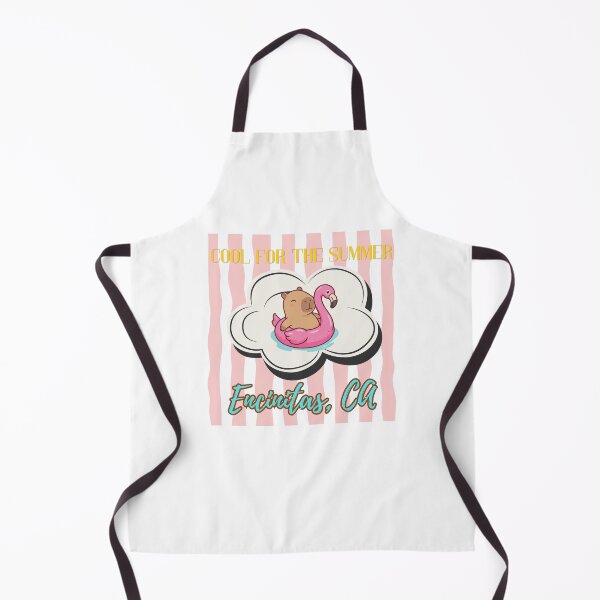 Item preview, Cool for the Summer. Cute Capybara on a Pink Flamingo Floatie. Encinitas, CA. Summer Shirt. Summer Gift. Summer Vibes. designed and sold by ShrimpAndGrits.