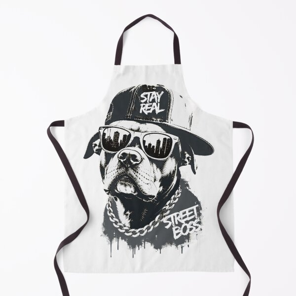 Item preview, Stay Real Street Boss Cool Pitbull Dog Hip Hop Urban designed and sold by BellabdO.