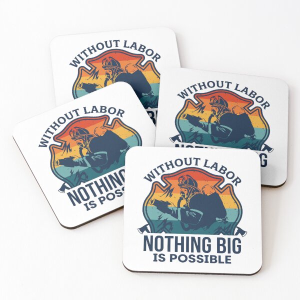 Item preview, Labor Strength Badge Shirt - Without Labor Nothing Big Tee designed and sold by relso.