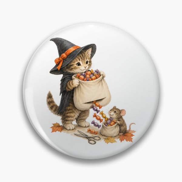 Item preview, Sneaky Mouse and Witch Cat Halloween Sweets designed and sold by Spark & Shadow.