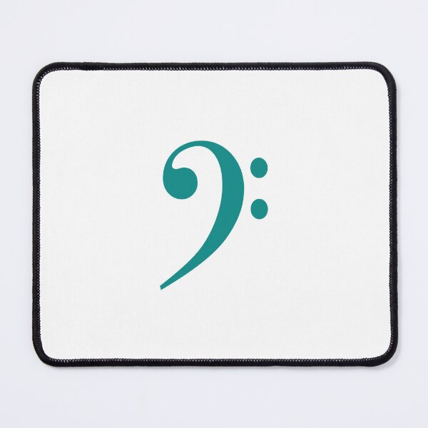 Item preview, Bass clef teal designed and sold by Inspirationmotivation.