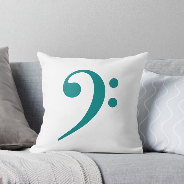 Item preview, Bass clef teal designed and sold by Inspirationmotivation.