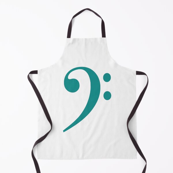Item preview, Bass clef teal designed and sold by Inspirationmotivation.