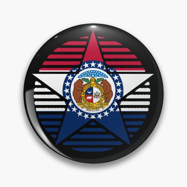 Item preview, Retro Missouri Star Shaped Flag MO designed and sold by shitpostee.