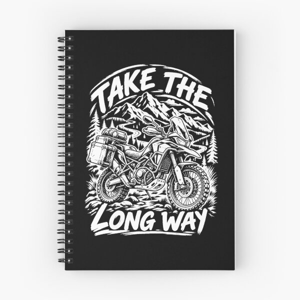 Item preview, Take The Long Way Adventure Motorcycle designed and sold by JesterKrewArt.