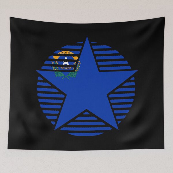 Item preview, Retro Nevada Star Shaped Flag NV designed and sold by shitpostee.