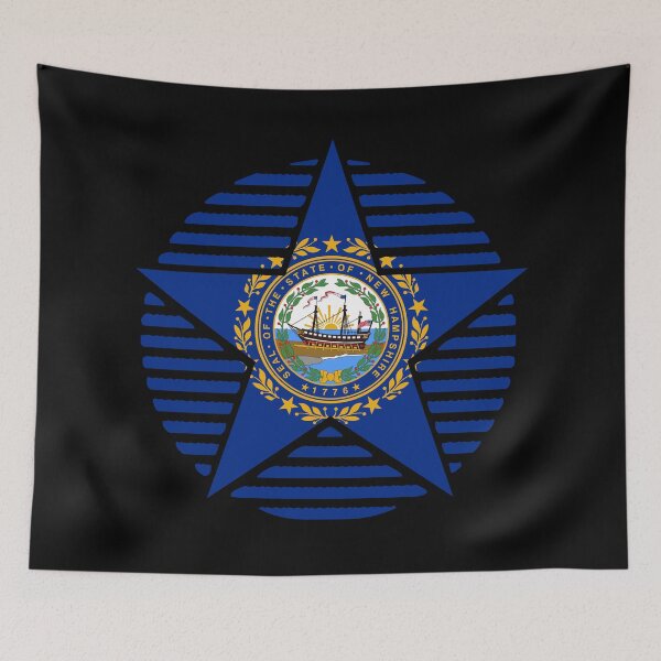 Item preview, Retro New Hampshire Star Shaped Flag NH designed and sold by shitpostee.