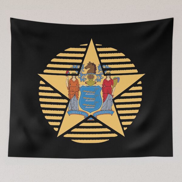Item preview, Retro New Jersey Star Shaped Flag NJ designed and sold by shitpostee.