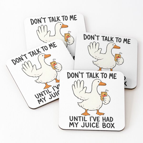 Item preview, Don't Talk To Me Until I've Had My Juice Box Duck designed and sold by bobcatmarty.