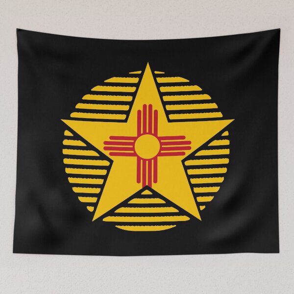 Item preview, Retro New Mexico Star Shaped Flag NM designed and sold by shitpostee.