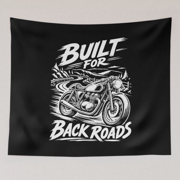 Item preview, Built For Back Roads Café Racer Motorcycle designed and sold by JesterKrewArt.