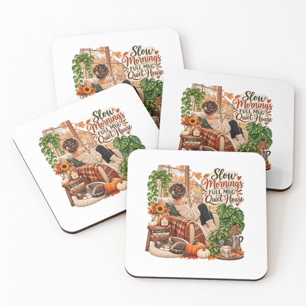 Item preview, Slow Mornings Full Mug Quiet House – Cozy Fall Coffee Lover designed and sold by CottageGardenCo.