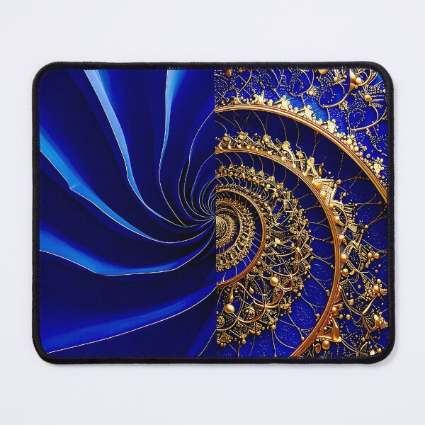 Item preview, Intricate Duality of Royal Navy Velvet and Gold Filigree designed and sold by Vicky Brago-Mitchell®.