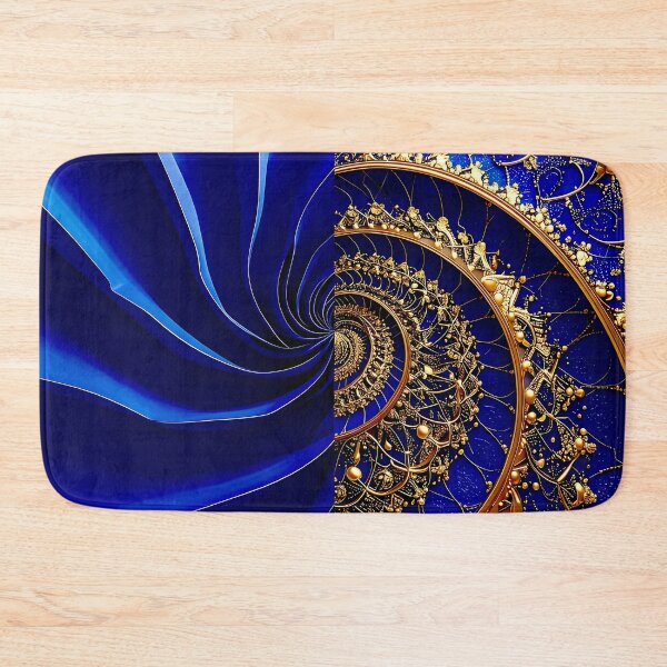 Item preview, Intricate Duality of Royal Navy Velvet and Gold Filigree designed and sold by Vicky Brago-Mitchell®.