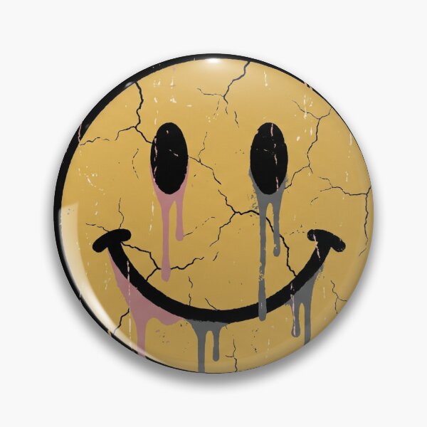 Item preview, Cracked Smiley Face Soft Grunge Y2K Design designed and sold by urchoice002.