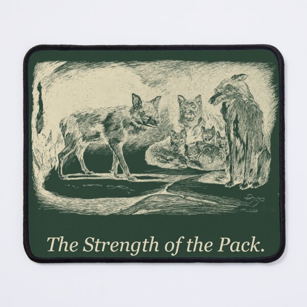 Item preview, The Strength of the Pack — Vintage Wolf Pack Literary Tee designed and sold by Core-E.