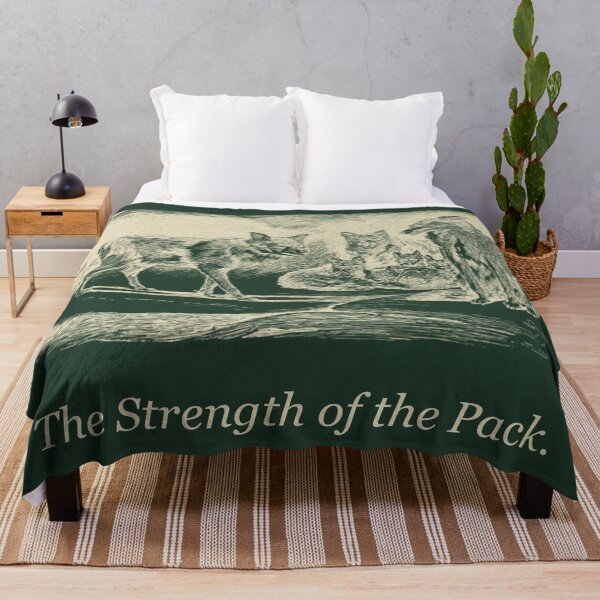 Item preview, The Strength of the Pack — Vintage Wolf Pack Literary Tee designed and sold by Core-E.