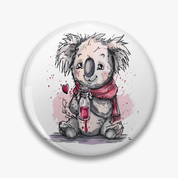 Item preview, Watercolor Koala Love Potion Design designed and sold by RichardRags.