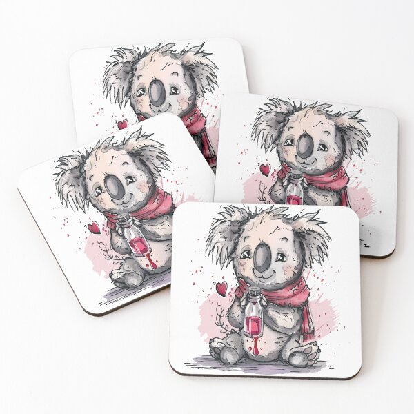 Item preview, Watercolor Koala Love Potion Design designed and sold by RichardRags.