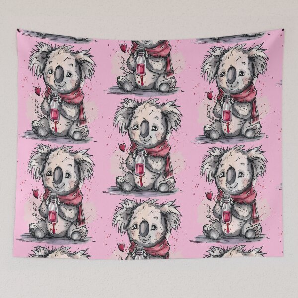Item preview, Watercolor Koala Love Potion Design designed and sold by RichardRags.