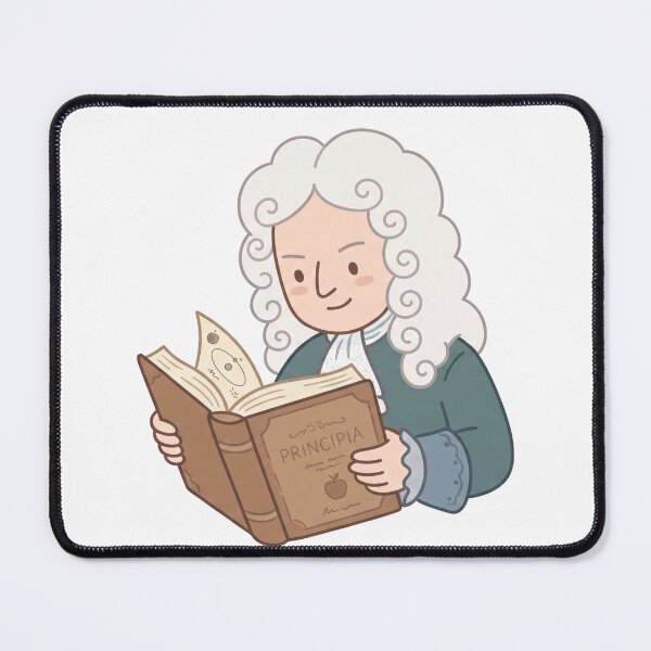 Item preview, Sir Isaac Newton Reading Principia designed and sold by LunnaAtica.