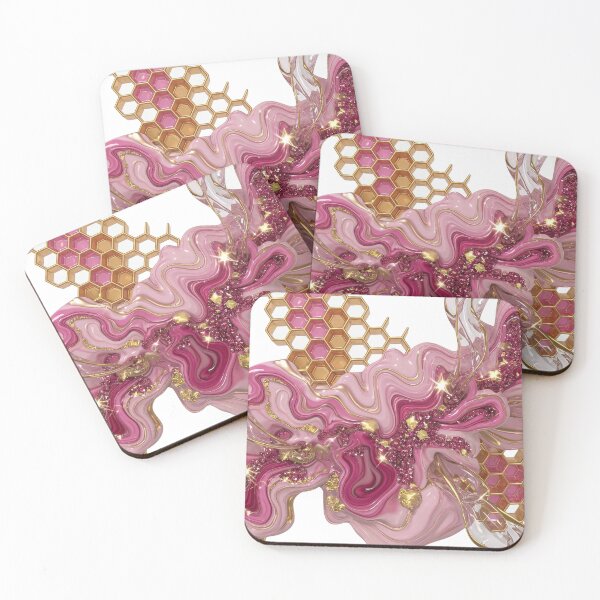 Item preview, ABSTRACT ART HONEYCOMB PATTERN FLORAL DESIGN v8 designed and sold by dazzlemakers.