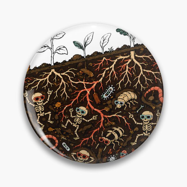 Item preview, Underground Soil Party Skeletons Science Humor designed and sold by chattsuede.