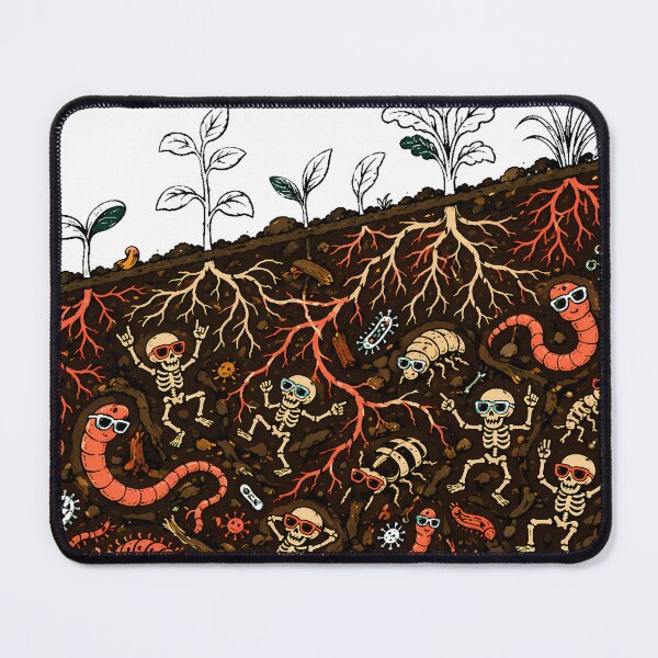 Item preview, Underground Soil Party Skeletons Science Humor designed and sold by chattsuede.