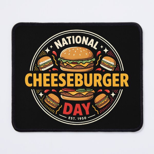 Item preview, National Cheeseburger Day Funny Gifts For Foodlovers designed and sold by EdithPrint.