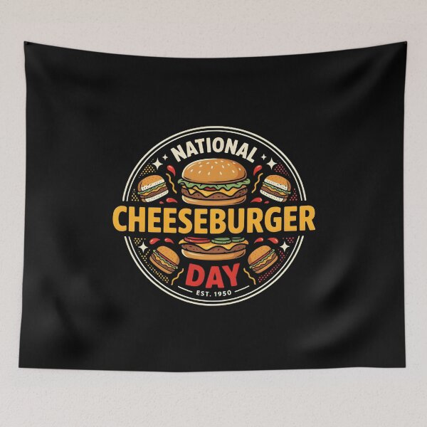 Item preview, National Cheeseburger Day Funny Gifts For Foodlovers designed and sold by EdithPrint.