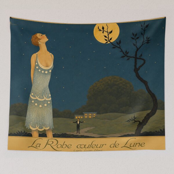 Aperçu de l'œuvre La Robe Couleur de Lune de Georges Lepape - créée et vendue par RickE.