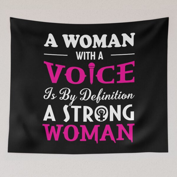 Item preview, Una mujer con voz es, por definición, una mujer fuerte. designed and sold by VoyagePress.