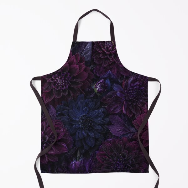 Item preview, Dark Purple Floral Dahlia Garden Pattern designed and sold by Owcomm.