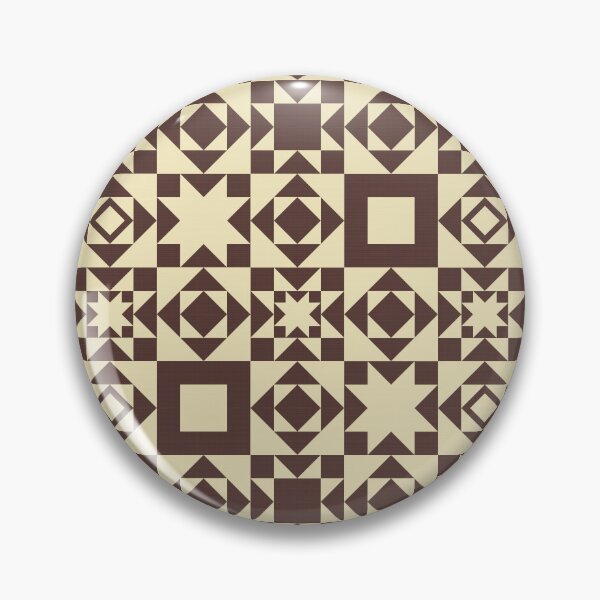 Item preview, Autumnal Farmhouse Quilt in Cream + Brown designed and sold by YesterdayColl.