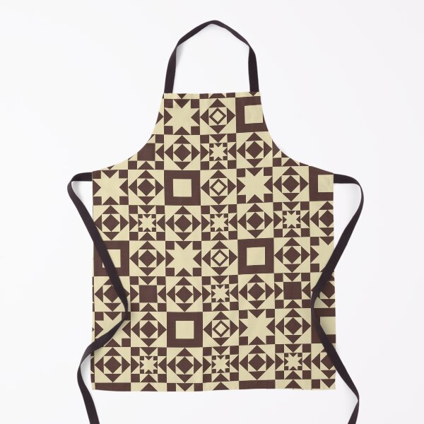 Item preview, Autumnal Farmhouse Quilt in Cream + Brown designed and sold by YesterdayColl.