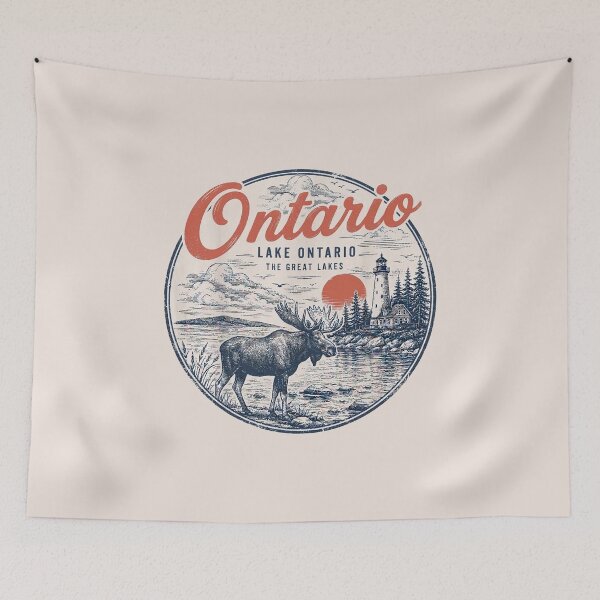 Item preview, Lake Ontario Funny Loon Vintage Lake Ontario Est 1615  designed and sold by gear-posters.