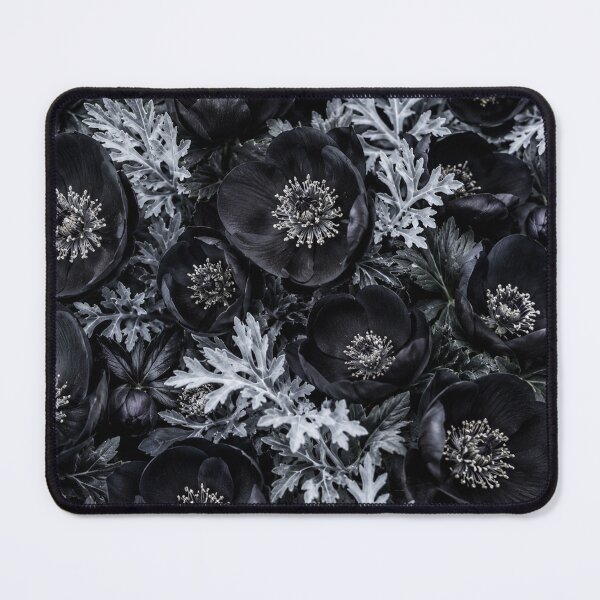 Item preview, Dark Gothic Black Flowers Floral Pattern designed and sold by Owcomm.