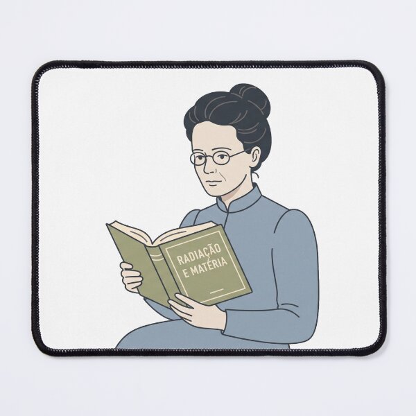 Item preview, Marie Curie Reading Radiation and Matter designed and sold by LunnaAtica.