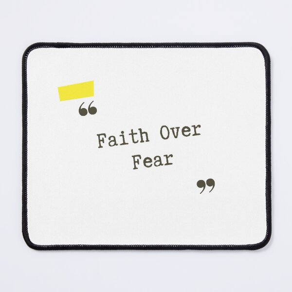 Item preview, Faith Over Fear Minimalist Christian Quote Design designed and sold by LensDyn™.