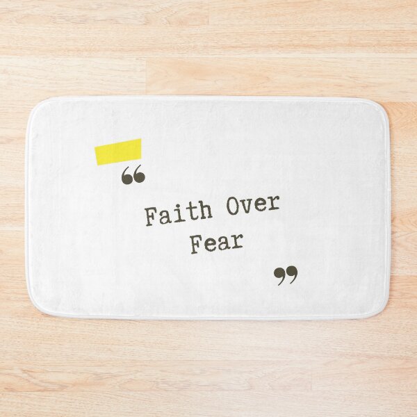 Item preview, Faith Over Fear Minimalist Christian Quote Design designed and sold by LensDyn™.
