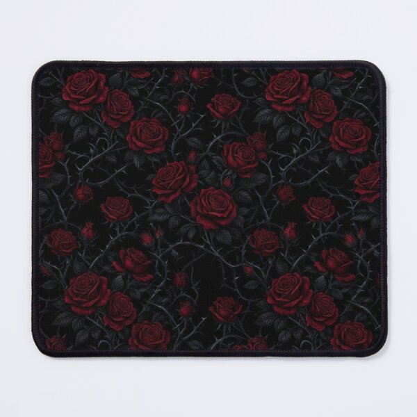 Item preview, Dark Gothic Red Roses Pattern With Thorns designed and sold by Owcomm.