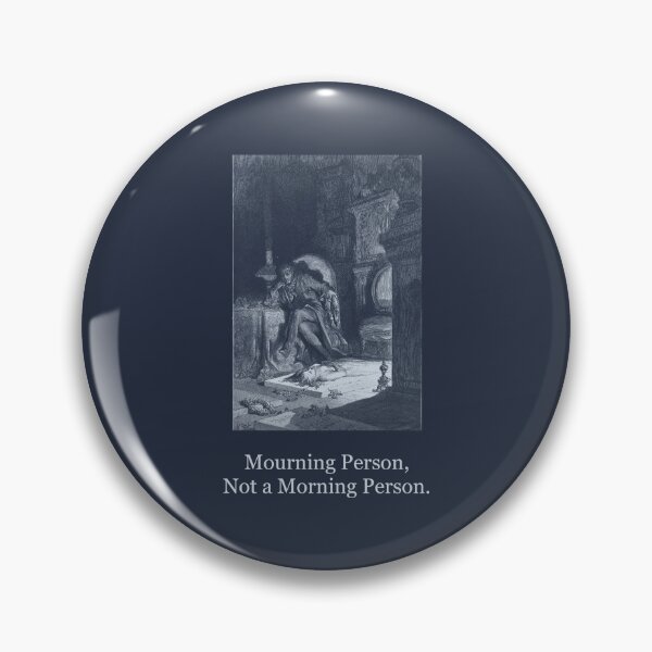 Item preview, Mourning Person, Not a Morning Person — Vintage Raven Tee designed and sold by Core-E.