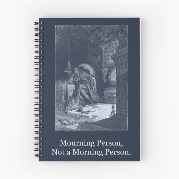Item preview, Mourning Person, Not a Morning Person — Vintage Raven Tee designed and sold by Core-E.