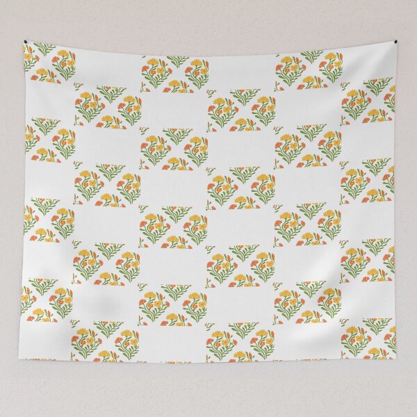 Item preview, Retro Folk Art Wildflower & Garden Floral Seamless Pattern designed and sold by LuxocaDesigns24.