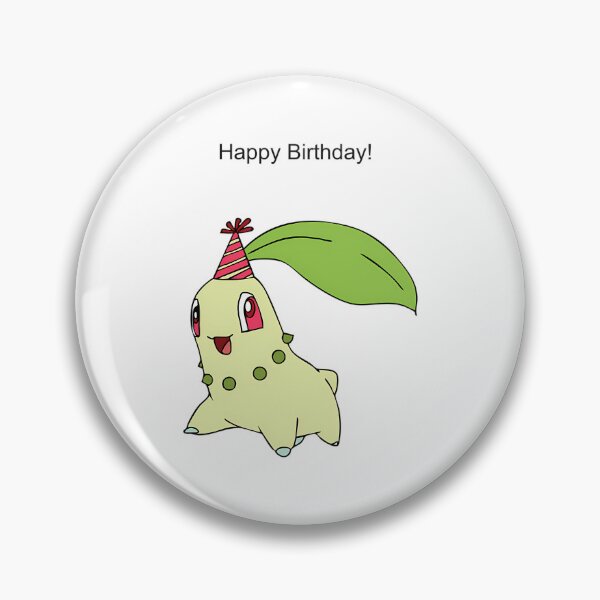 Item preview, Chikorita Happy Birthday designed and sold by VoyagePress.