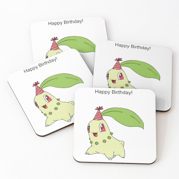 Item preview, Chikorita Happy Birthday designed and sold by VoyagePress.