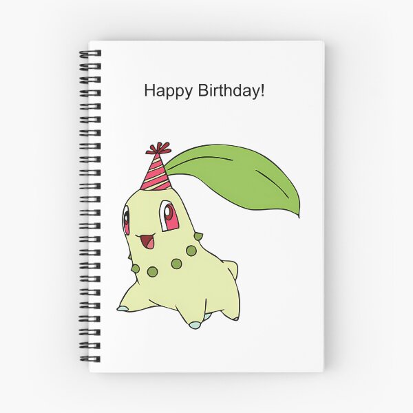 Item preview, Chikorita Happy Birthday designed and sold by VoyagePress.
